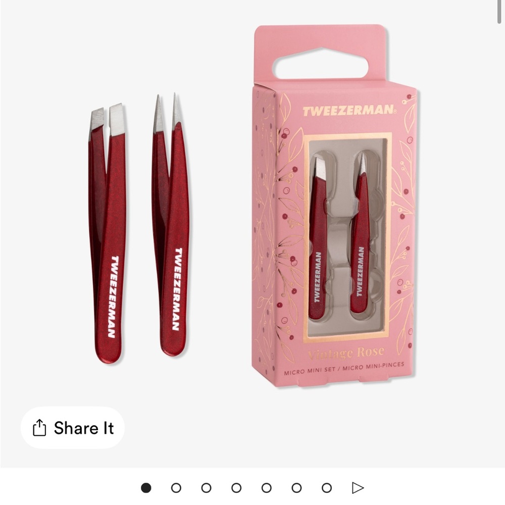 Tweezerman Red Mini Tweezer Set